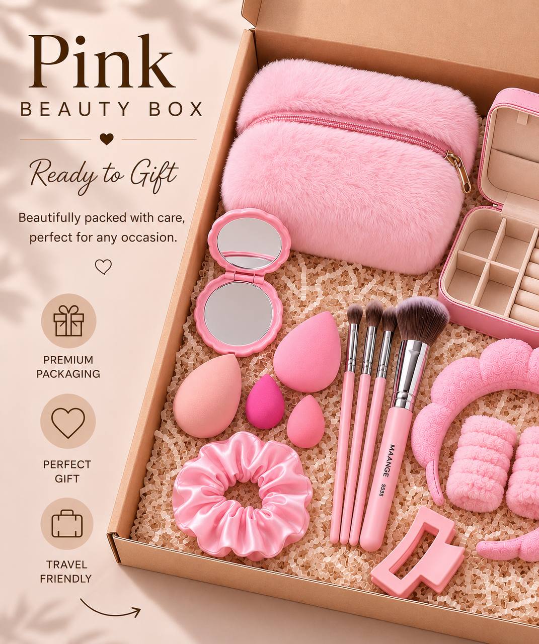 Mocha Beauty Box | Self Care Gift Set for Women