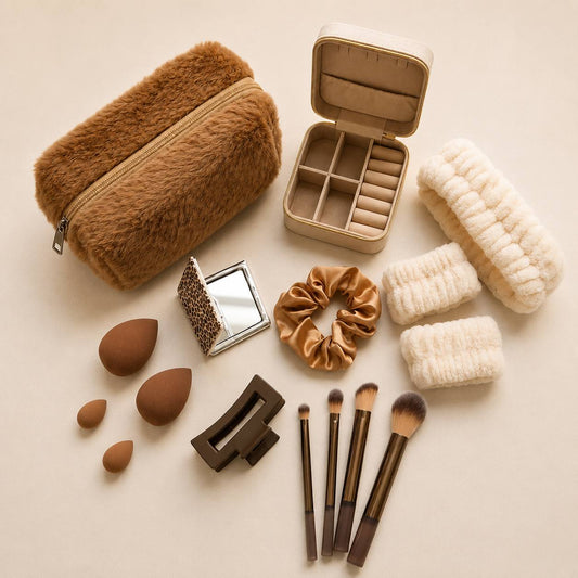Deluxe Beauty Gift Set with Brushes & Sponges | 3 Colors