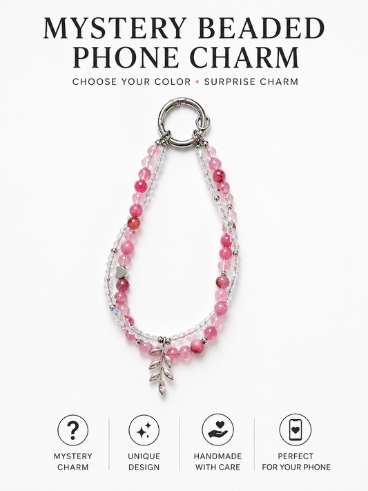 Mystery Beaded Phone Charm – Choose Your Color